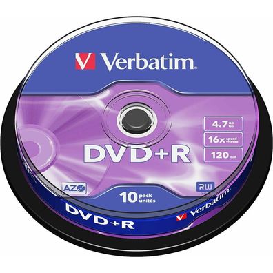 DVD+R 4,7 GB (16fach, 10 Stück)