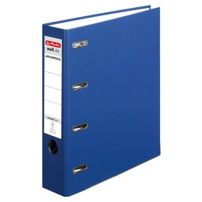 herlitz maX. file protect Doppelordner blau Karton 7,0 cm