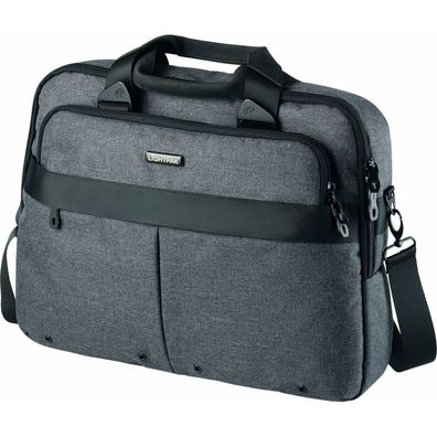 Lightpak Laptoptasche WOOKIE Kunstfaser grau 46166 bis 43,2 cm (17 Zoll)