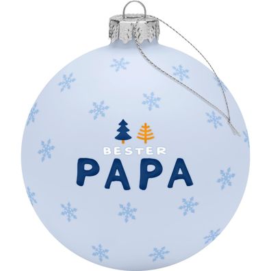 Sheepworld Gruss & Co Winter 2024 Deko Weihnachtsbaumkugel "Papa" Glas Neuware