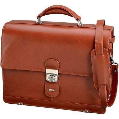 Alassio Aktentasche MOCCA Leder cognac 47124