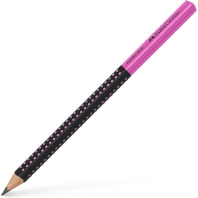 Bleistift Jumbo Grip Two Tone (schwarz/pink)