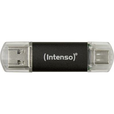 Twist Line 128 GB (anthrazit/transparent, USB-A 3.2 Gen 1, USB-C 3.2 Gen 1)