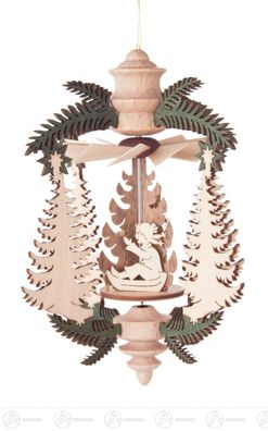 Baumschmuck Wärmespiel "Zweig" Tanne/Winterkinder z. Hängen 10,5cmx12,5cmx10,5cm