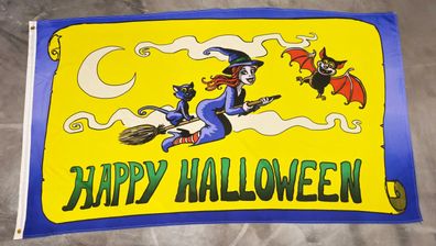 Fahne Flagge Halloween Hexe - 90 x 150 cm