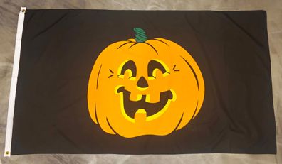 Fahne Flagge Halloween Kürbis Pumpkin - 90 x 150 cm