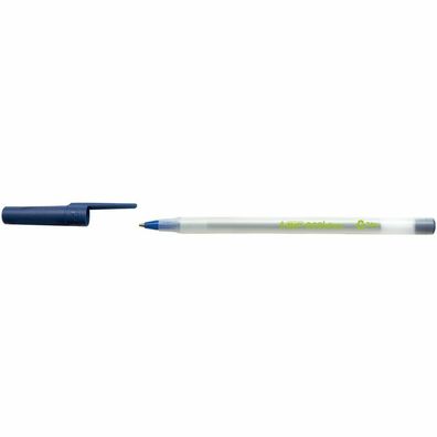 60 BIC Kugelschreiber Round Stic ECOlutions transparent Schreibfarbe blau