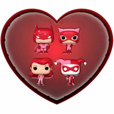 DC Comics Valentines Pocket POP! Vinyl Figuren 4er-Pack 4 cm