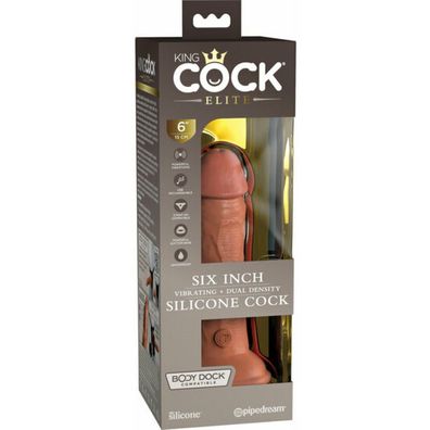 KCE 6 DD Vibrating Cock Tan