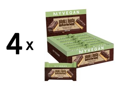 4 x Myprotein Vegan Double Dough Brownie (12x60g) Chocolate Chip