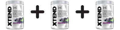 3 x Xtend, Blackcurrant - 432g