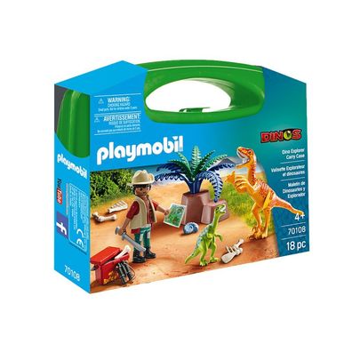 Playmobil 70108 Dino Rise Dino-Forscher zum Mitnehmen, Konstruktionsspielzeug