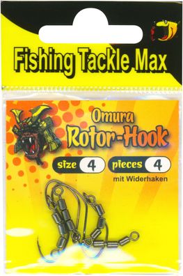 FTM Rotor Hooks Dreifachwirbel Wirbel mit Haken Fishing Tackle Max Forelle