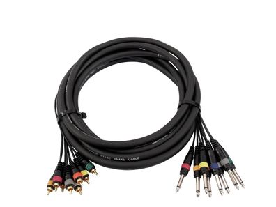 Omnitronic Snake-Kabel 8xCinch/8xKlinke mono 15m