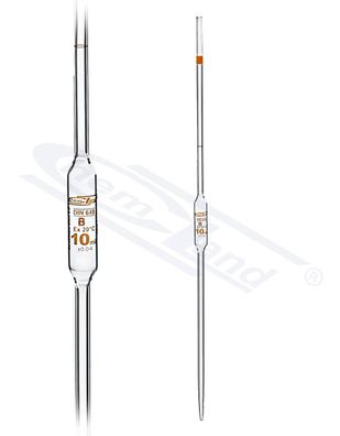 Chemland NEW LINE 002 Einzelmesspipette cl B, sk. Braun