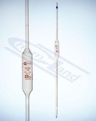 Einzelmesspipette cl AS Certified Individual 7ml Glassco DIN ISO 648