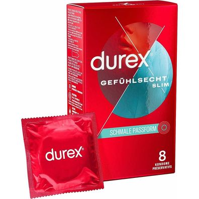 DUREX Gefühlsecht Slim 8 St. -New Design