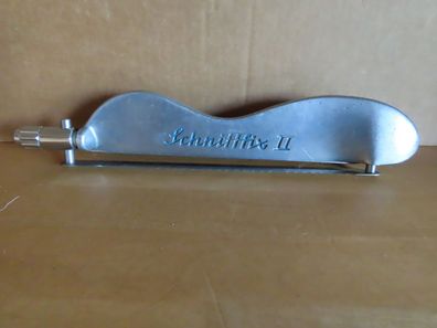 Messer Brotmesser Stärke Einstellbar Schnittfix II blaue Schrift Gebr. Schneble