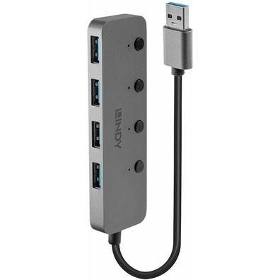 4 Port USB 3.0 Hub mit Ein-/Ausschaltern