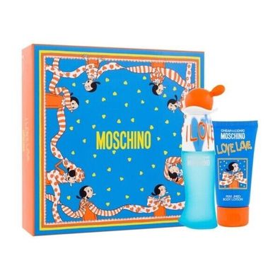 Set mit Damenparfüm Moschino I Love Love 2 Stücke