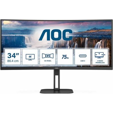 AOC Monitor CU34V5C BK (CU34V5C/BK)