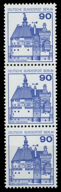 BERLIN DS BURGEN U. Schlösser Nr 588R postfrisch 3ER ST X90F39E