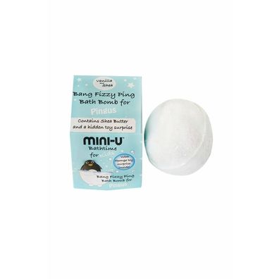 Mini-U Bang Fizzy Pink Badebombe wei&#223; 50g