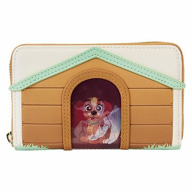 Runde Brieftasche Dreifach Lentikular Brieftasche Herz Hunde