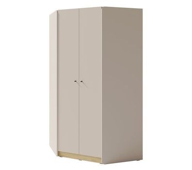 Eckkleiderschrank Alessio AE3 Sandbeige/Eiche geölt