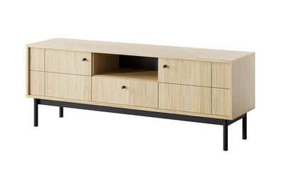 Fernsehschrank Japandi Lowboard Linea Eiche