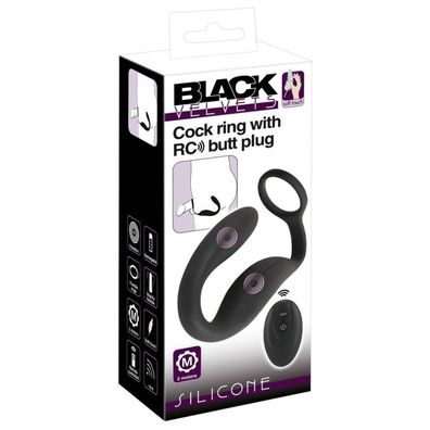 Cock ring with RC butt plug