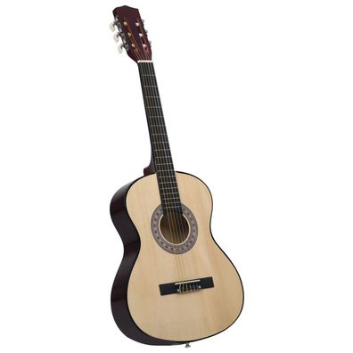 vidaXL Klassische Gitarre für Anfänger und Kinder 3/4 36" Lindenholz