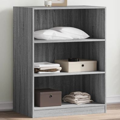 vidaXL Kleiderschrank Grau Sonoma 77x48x102 cm Holzwerkstoff