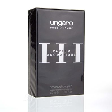 emanuel ungaro pour Homme III parfum aromatique Eau de Toilette 100 ml