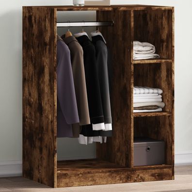 vidaXL Kleiderschrank Räuchereiche 77x48x102 cm Holzwerkstoff