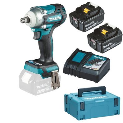 Makita Akku Schlagschrauber DTW300RTJ 18V 330 Nm 2x 5.0 Ah Ladegerät Makpac