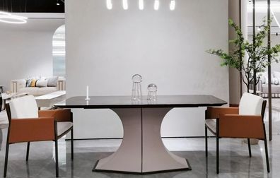 Esstisch Aus Naturholz Stilvoller Esstisch Weißer Tisch Im Modernen Stil