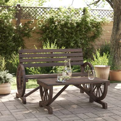 vidaXL 2-tlg. Garten-Lounge-Set Massivholz Tanne