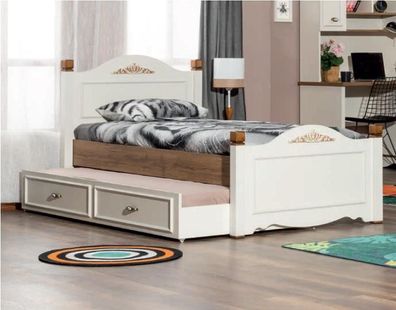 Kinderbett Kinderzimmer Bett Schlafzimmer Design Luxus Möbel Holz Jugendzimmer