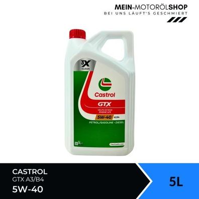 Castrol GTX 5W-40 A3/B4 5 Liter