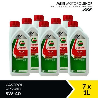 Castrol GTX 5W-40 A3/B4 7x1 Liter