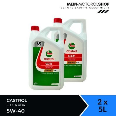 Castrol GTX 5W-40 A3/B4 2x5 Liter