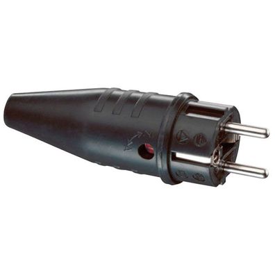 ABL Rubber Schuko Connector Male 240 V - CEE 7/VII