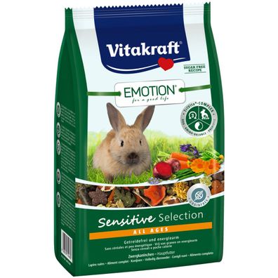 Vitakraft Emotion Sensitive All Ages, Zwergkaninchenfutter - 600g