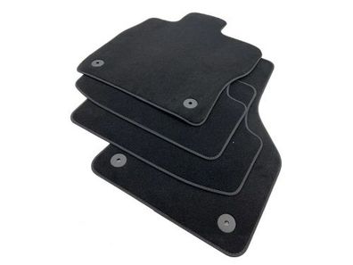 OEM Seat Cupra Fussmatten Leon 5F 3 und 4 Velours schwarz original Teppich Stoff