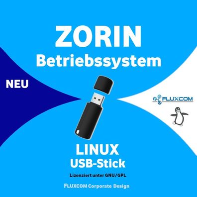 Zorin OS 17.2 USB-Boot-Stick, LINUX Betriebssystem 64 Bit