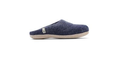 egos Filz Pantoffel Hausschuh slip on simple kids aus Schafwolle Blue