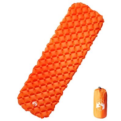 vidaXL Aufblasbare Isomatte Orange 190x58x6 cm