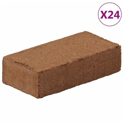 vidaXL Kokosziegel 24 Stk. 650 g Pro Stück 15,6 kg Total