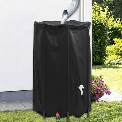 vidaXL Wassertank mit Wasserhahn Faltbar 500 L PVC